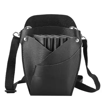 

Barbershop Waist Bag Portable Scissors Bag Hair Clip Comb Hairdressing Tool Storage PU Waist Bag Hair Salon Accessories