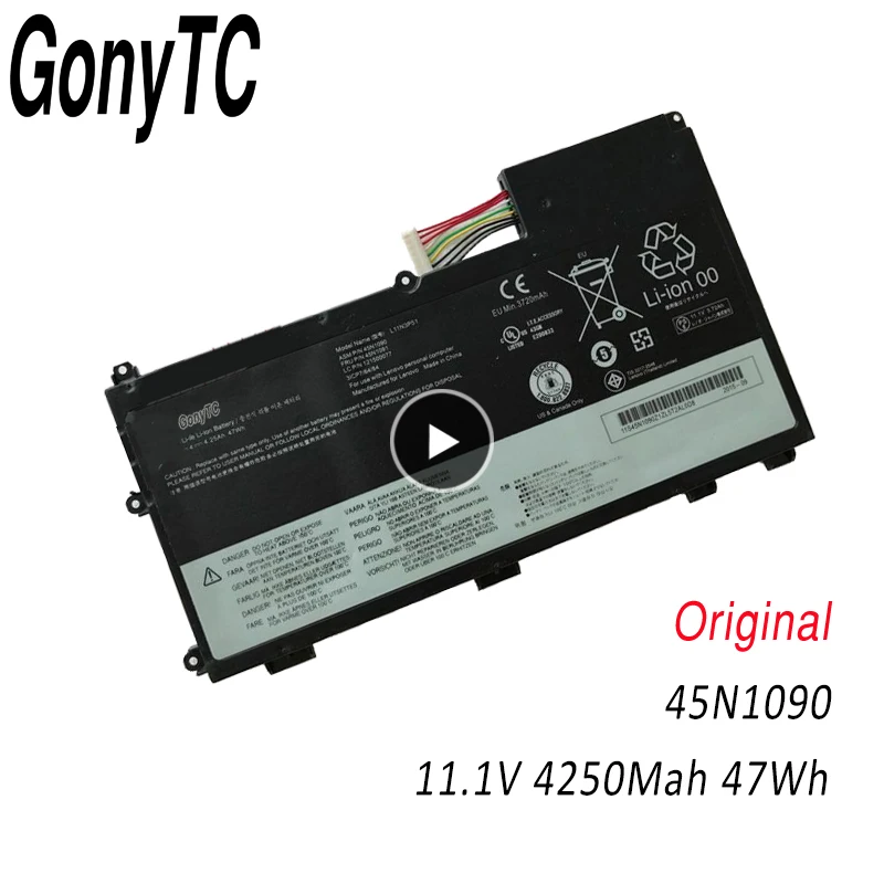 Новый оригинальный аккумулятор GONYTC 45N1090 11 1 В 47 Втч для ноутбука Lenovo ThinkPad T430U L11N3P51