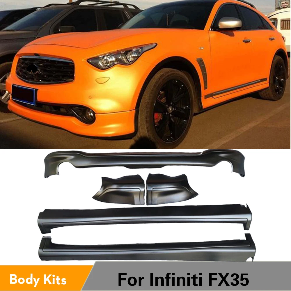 Праймер автомобильный полный бампер комплект для Infiniti FX35 2009-2014 разветвители
