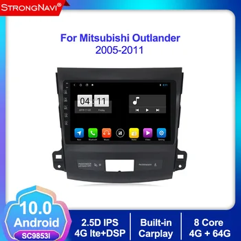 

2.5D 2din Android 10.0 Car Radio Multimedia Player for Mitsubishi Outlander / Peugeot4007 2005-2011 GPS navigation wifi 4G lte