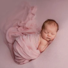 Новорожденный реквизит для фотосъемки мохер вискоза Эластичный Плетеный шарф новорожденный-фотография-реквизит длинный шарф Детская накидка-нагрудники для новорожденных