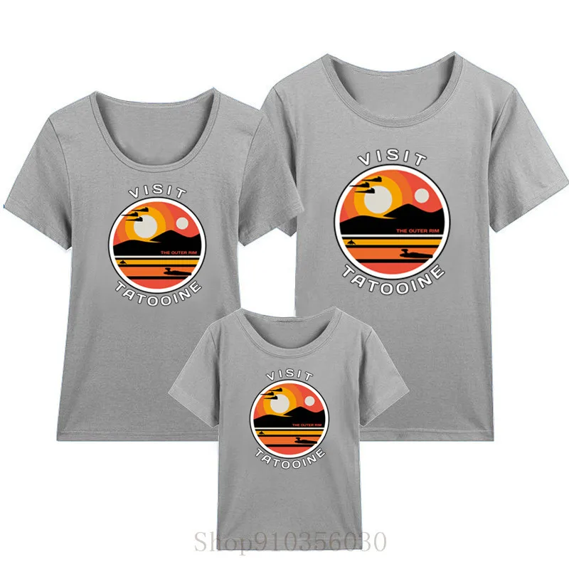 Suns Star-Wars Tatooine mommy and me onesie mom and daughter parent-child outfit boys clothes kids summer clothes