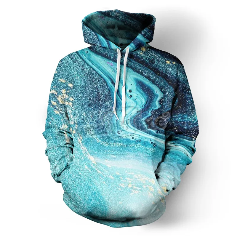 Кислотная Ванна красочные микс 3D все печатные Crewneck толстовки хип хоп хипстерская уличная одежда забавная Унисекс Женская одежда - Цвет: V12