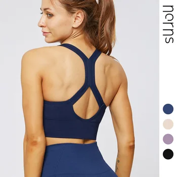

Norns Seamless Sports Underwear Female Fitness High Strength Bra Shockproof Gathering Running Yoga Vest Bra