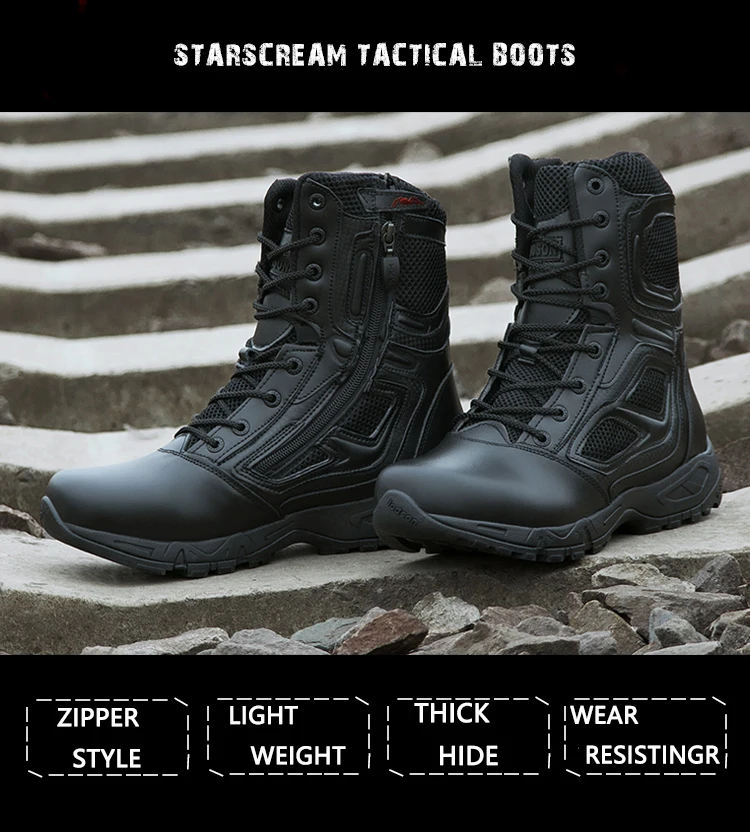 Berg Outdoor-Klettern Schuhe Männer Tragen-wider Nicht-slip Große Größe Trekking Wandern Stiefel Military Tactical Rubber Sohle stiefel