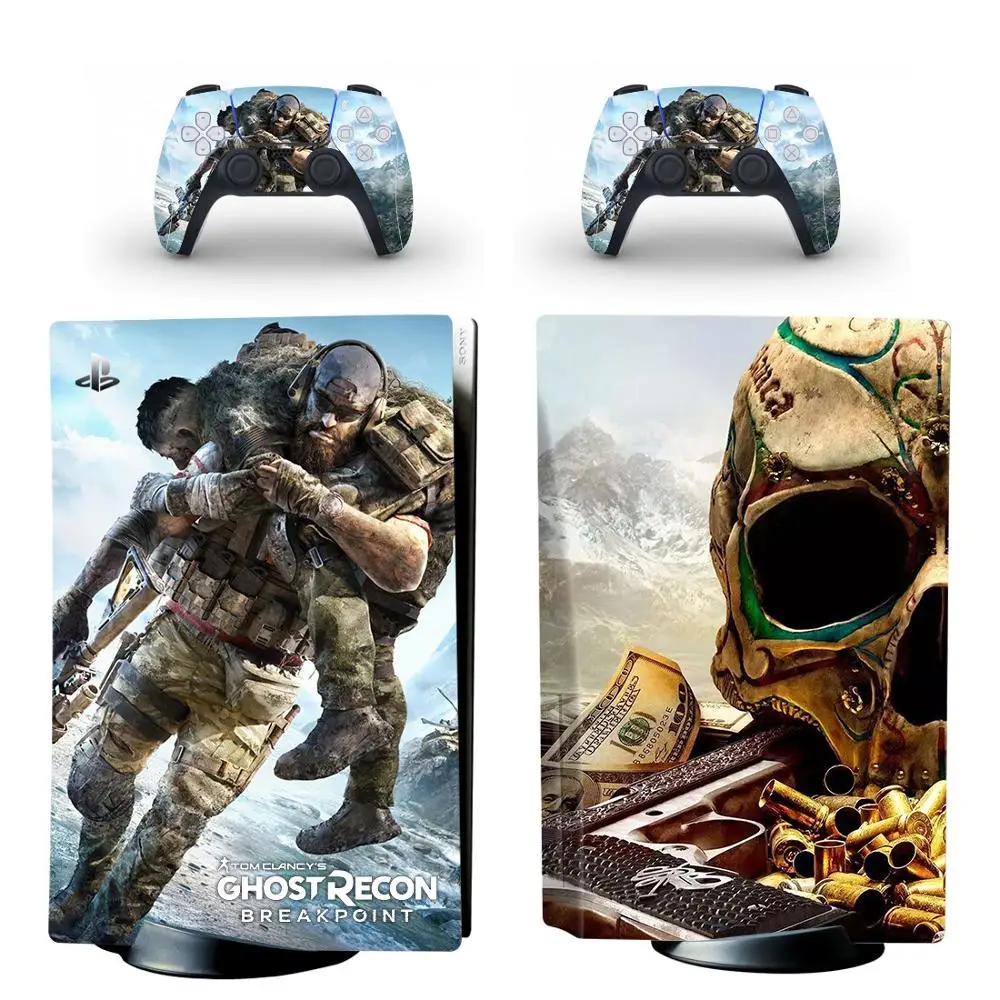 Ghost Recon Breakpoint Ps5 Standard Disc Edition Skin Sticker Decal Per Playstation 5 Console E Controller Ps5 Skin Sticker
