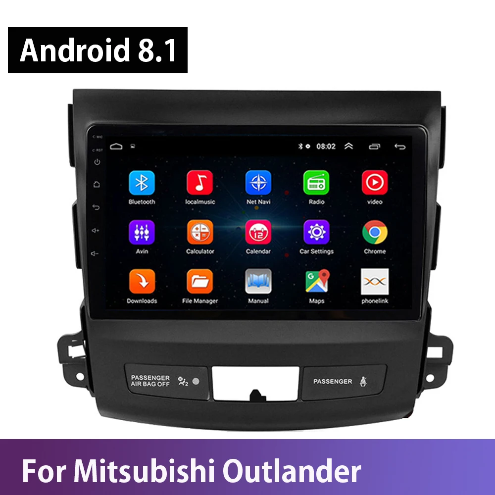 Android 8 1 автомобильный DVD GPS навигация мультимедийный плеер для Mitsubishi Outlander xl 2 2005 2010