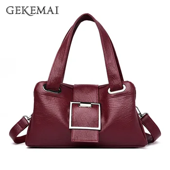 

Famous Luxury Artificial Genuine Leather Ladies Handbags Sac A Main Messenger Bags for Women Designer Casual Female Shoulder Bag