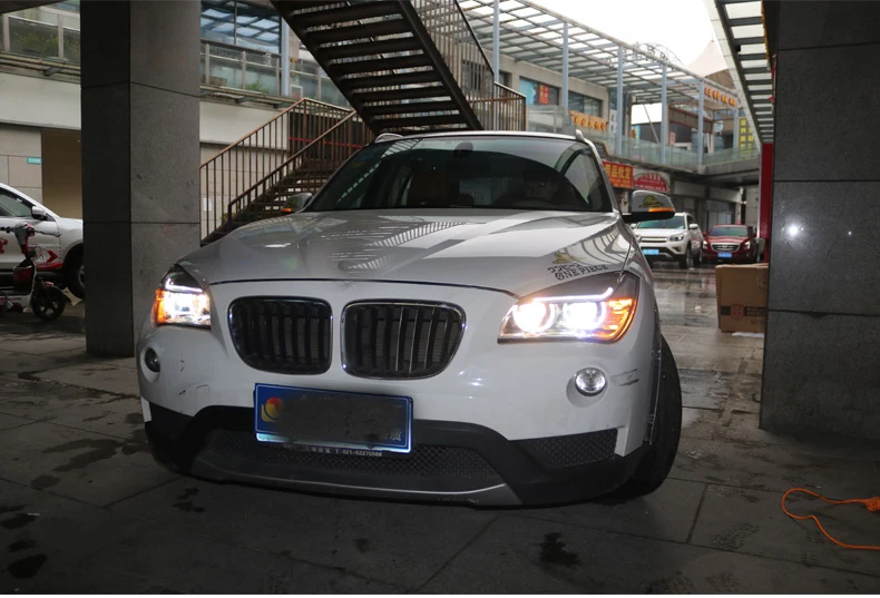 Автомобильный Стайлинг для BMW E84 X1 светодиодные фары 2009 2010 2011 2012 2013 E84 led drl HID набор ксеноновый свет объектив ближнего и дальнего света