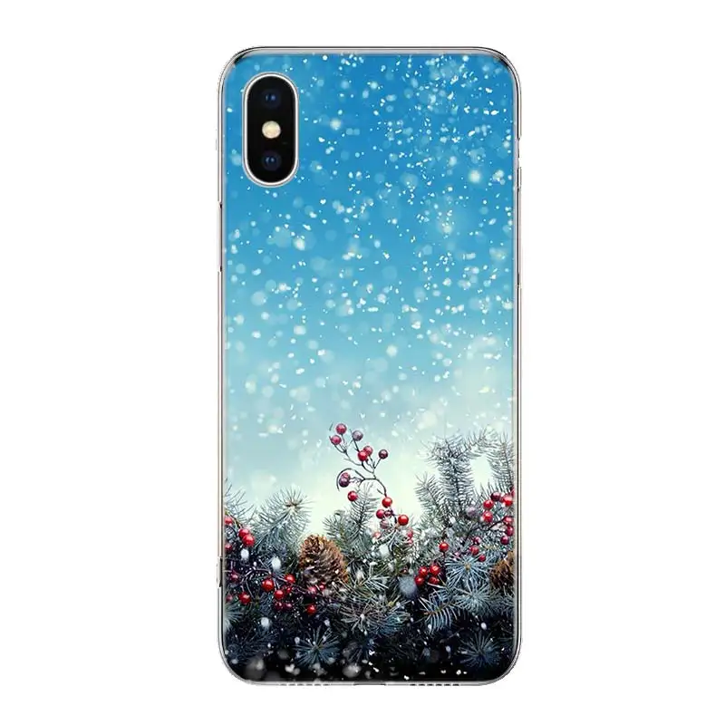 Пейзаж зимний светильник Снежный чехол для телефона для iPhone 11 Pro 7 6X8 6S Plus XS MAX+ XR 5S SE 10 Ten Art TPU Coque Capa Shell