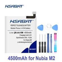 HSABAT 4500 мАч Li3936t44p6h836542 Аккумулятор для zte Nubia M2 NX551J Nubia M2 Dual SIM, Nubia M2 Dual SIM TD-LTE