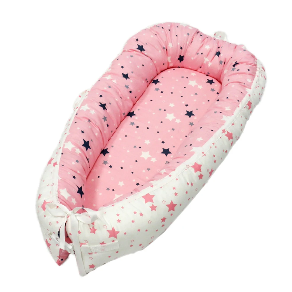 

Sleeping Comfortable Washable Portable Travel Crib For Bassinet Removable Toddler Cotton Blended Soft Baby Nest Bed Infant