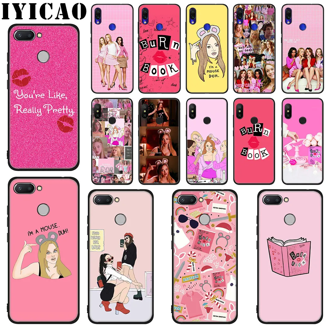 IYICAO Burn Book Mean Girls Soft Silicone Case for Xiaomi Redmi Go S2 K20 6 Pro 8A 7 7A 6A 5A 4A 5 Plus 4X |
