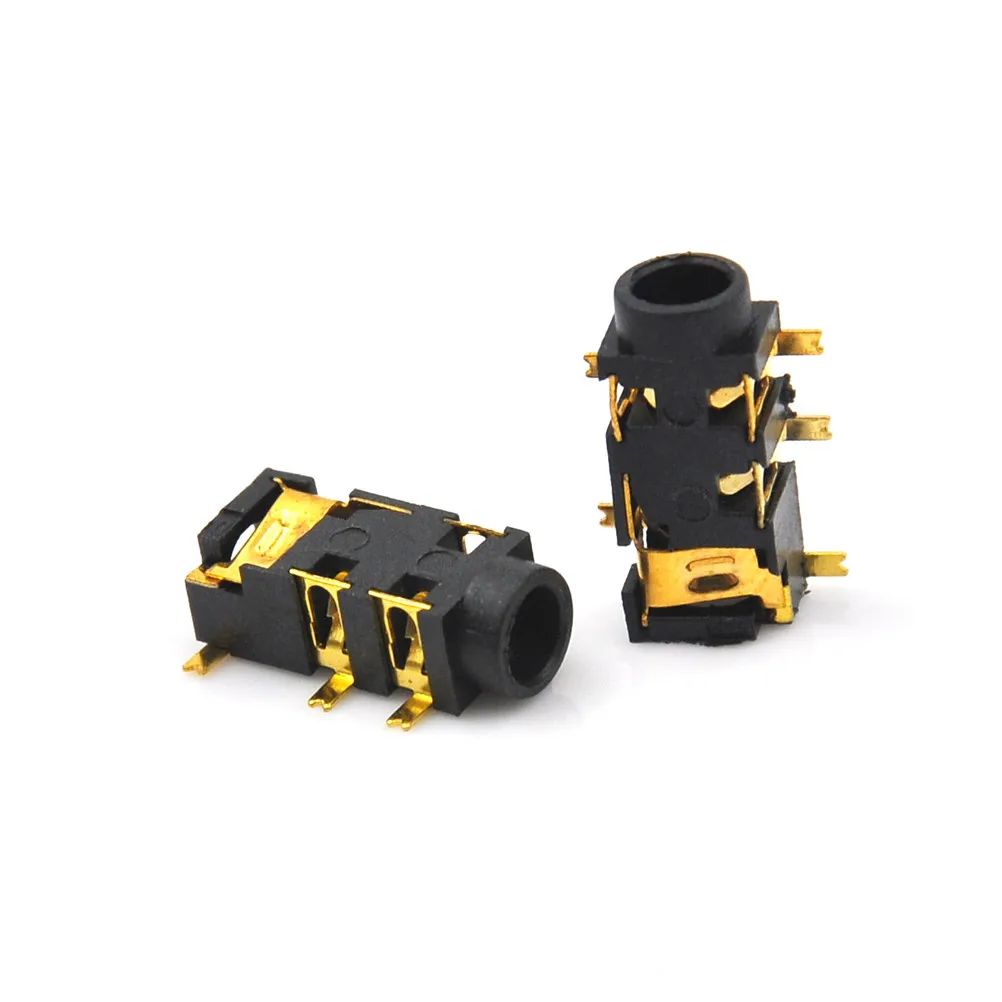10PCS Female Audio Connector 5 Pin SMT SMD Headphone Jack Socket PJ-327A Gold-Plated Patch Earphones 3.5mm | Обустройство дома