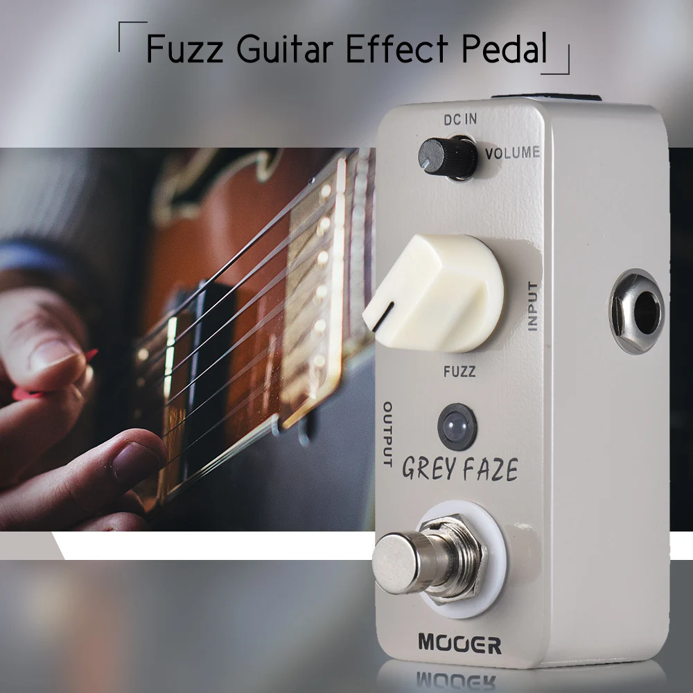 MOOER серый FAZE гитарный эффект педали Fuzz гитарная педаль истинный обход металлический корпус для гитары Запчасти и аксессуары