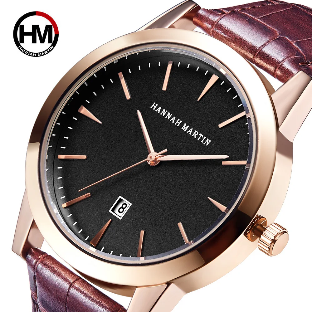 

Men's Watch Men Calendar Business Casual Simple Quartz Watch Crocodile Pattern Bamboo Joint Pattern Waterproof Soft Belt Watch