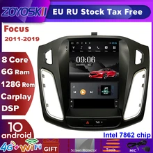 ZOYOSKII Android 10 Vertikale Tesla Bildschirm Auto Gps Multimedia Radio-Navigation-Player Für Ford Focus 3 Mk 3 Salon 2012-2018