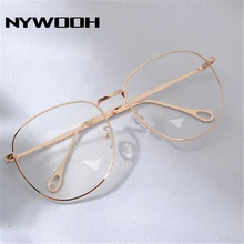 YOOSKE готовые очки для близорукости для женщин и мужчин, негабаритные прозрачные металлические очки, близорукие очки для студентов-1,0, 1,5, 2,0, 2,5, 4,0