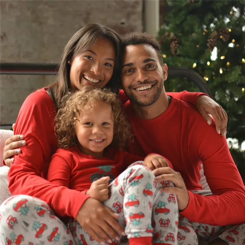 

2019 Family Pajama Christmas PJS Matching Sets New Autumn Winter Christmas Pajamas Family Matching Pajamas Family pj Sets E0335