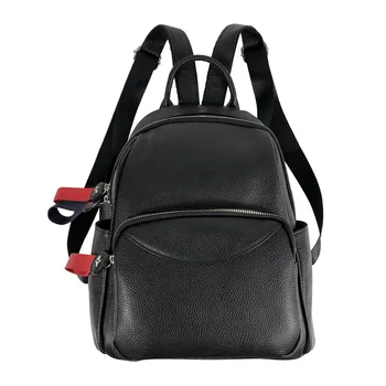 

Famous luxurious design Women backpack genuine Leather shoulder bag female Knapsack bag the first cowhide Leather Rucksack bag