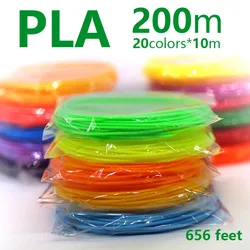 Filaments pour stylos d'impression 3D, 1,75 mm, en plastique, sécurité de l'environnement, cadeau idéal pour enfants, Noël, 
