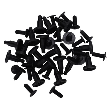 

20 Pcs Car Door Panel Retainer Plastic Push Pin Clip Black