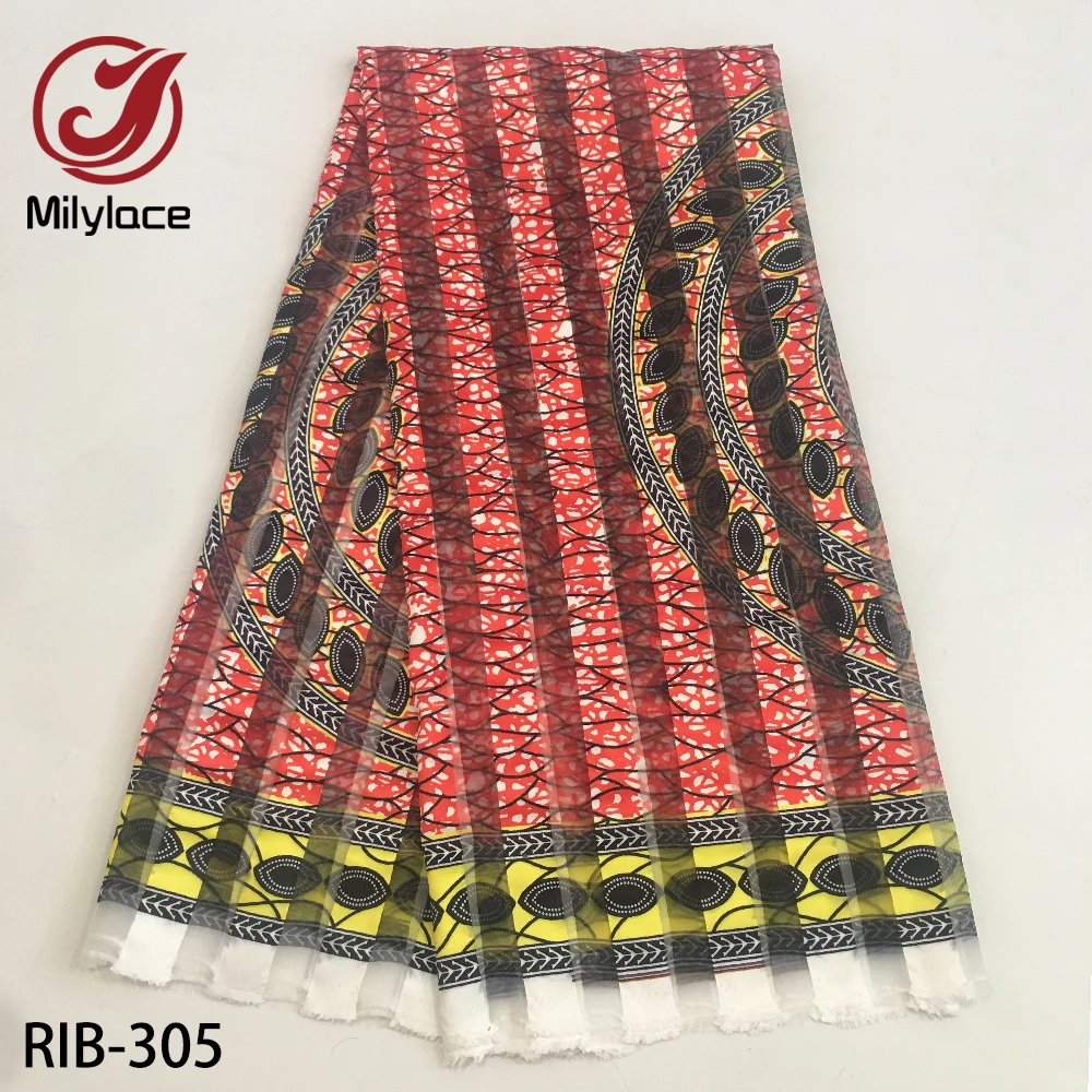 Высококачественная шелковая ткань органза 5 ярдов материал ленты Анкара