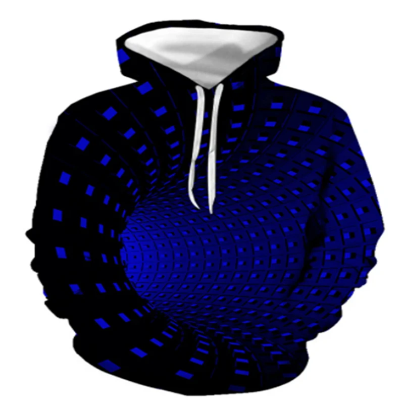 

3D Psychedelic Tunnel Lighting Hoodie Men's Sweatshirt Psychedelic Tunnel Hoodie Men's Hooded Tunnel Pattern