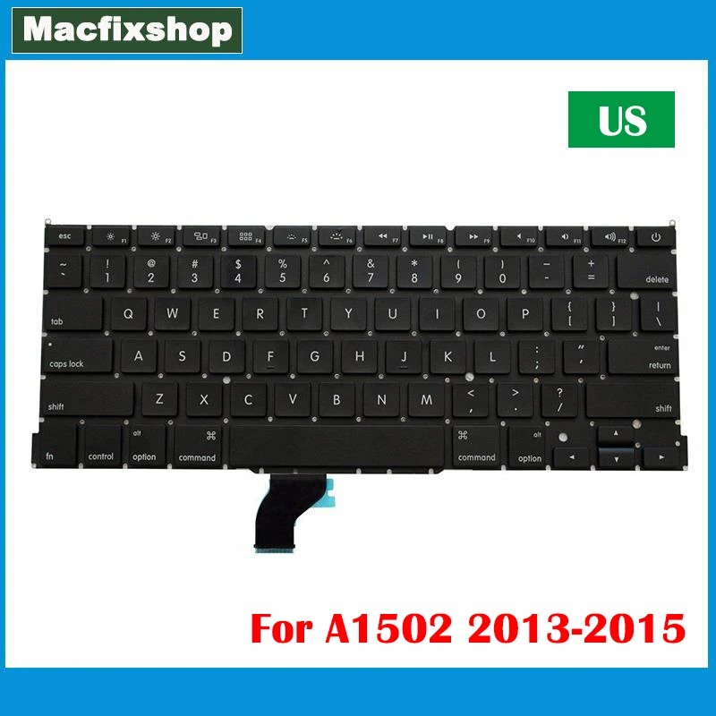 Nuova Tastiera Us A1502 Originale 2013 2014 2015 Anno Per Apple Macbook Pro Retina 13 Pollici A1502 Us Sostituzione Tastiera Testata