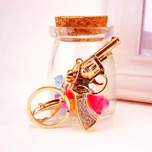 Курица джедай выживания битва королевская Револьвер пистолет алмаз Набор Модель брелок для мужчин брелок металлический кулон