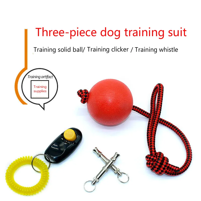 

Dog Pet Training Device Suit,Clicker and Dog Whistle Set,Pet Supplies Suitable for Relieving Boring Teeth Grinding and Training