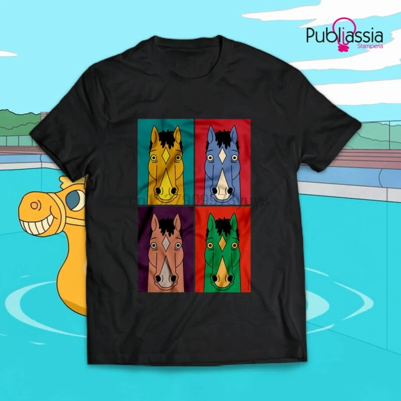 Футболка Bojack Horseman maglietta Demone 4 netflix с мультяшным принтом uomo donna|Футболки| |
