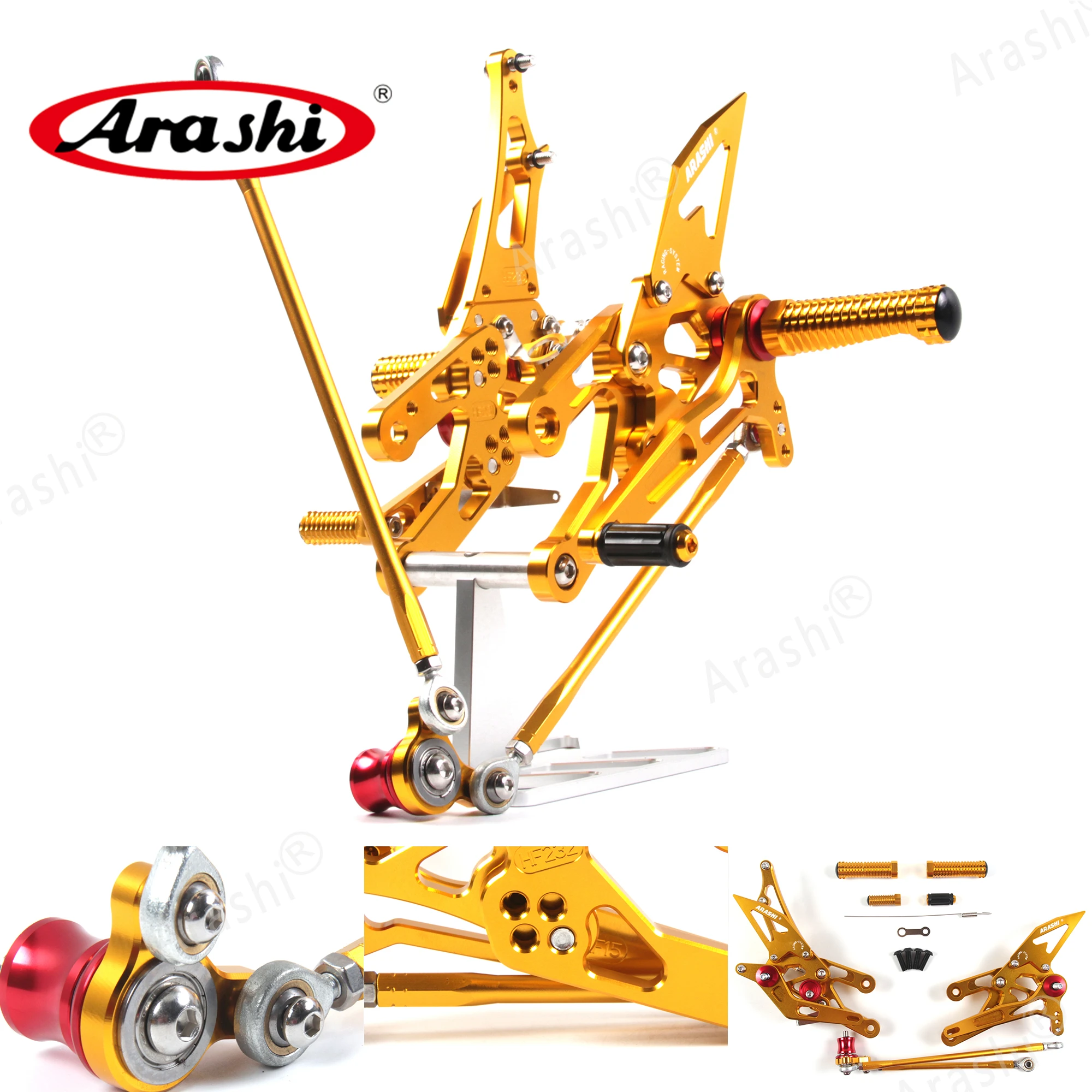 Arashi CBR600RR CNC регулируемая подножка Подножки для HONDA CBR 600 RR 2003 2006 Райдер комплект