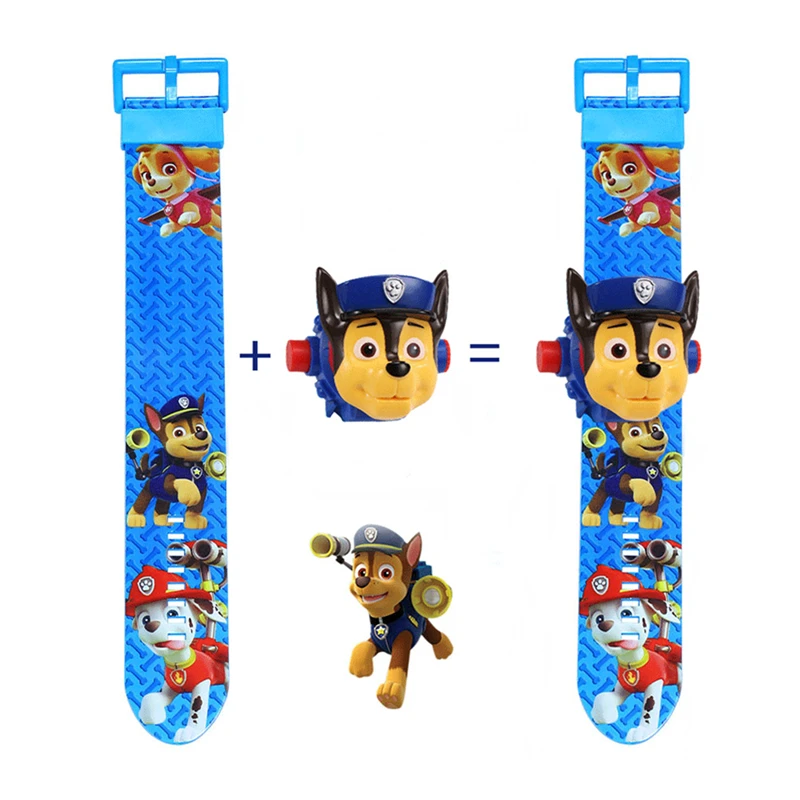 Paw patrol игрушка цифровые часы проекция 24 стиль мультфильм узоры время часы действие patrulla Canina игрушка детский подарок на день рождения