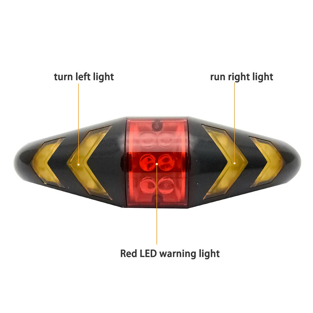 Sale NEW Bicycle USB LED Indicator Rear Tail Light Bike Turn Signal Light with Wireless Remote 2