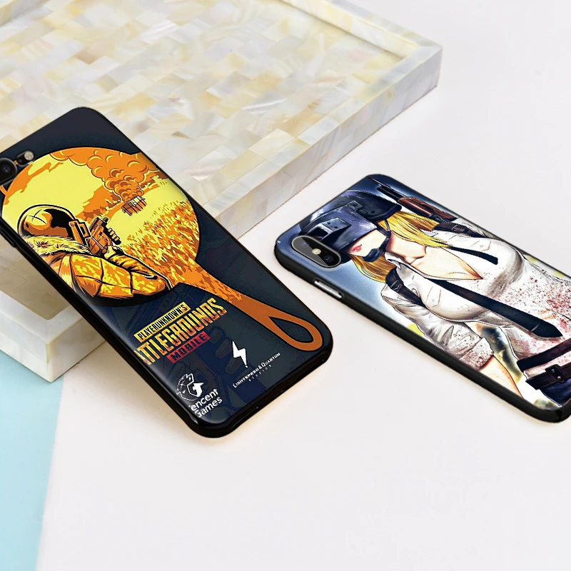 PUBG иллюстрации для iPhone 6 S 7 8plus X XS XR Макс 5 5S TPU Мягкий защитный чехол накладка