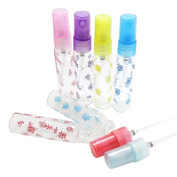 

5 pcs 10ml Glass Refillable Perfume Empty Bottle Atomizer Pump Spray Travel Lady
