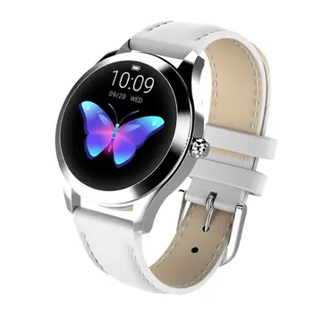 

IP68 Waterproof Smart Watch Women Lovely Bracelet Heart Rate Monitor Sleep Monitoring Smartwatch Connect IOS Android KW10 band