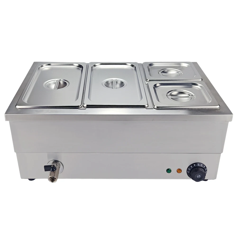 

Bain Marie Hotel Restaurant Use Squares Stainless Steel Pans Buffet Food Warmer Containers