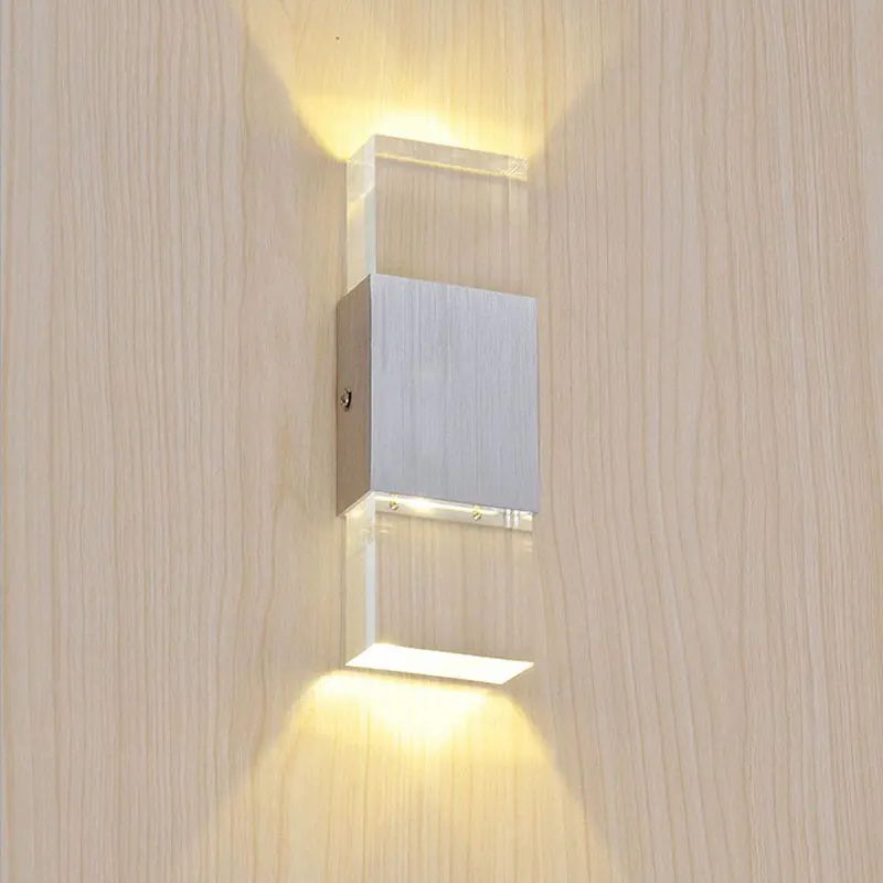 

LED Wall Lamps AC85-265V Modern Simple Bedroom Lights Indoor Dining-room Corridor Lighting Aluminum Material
