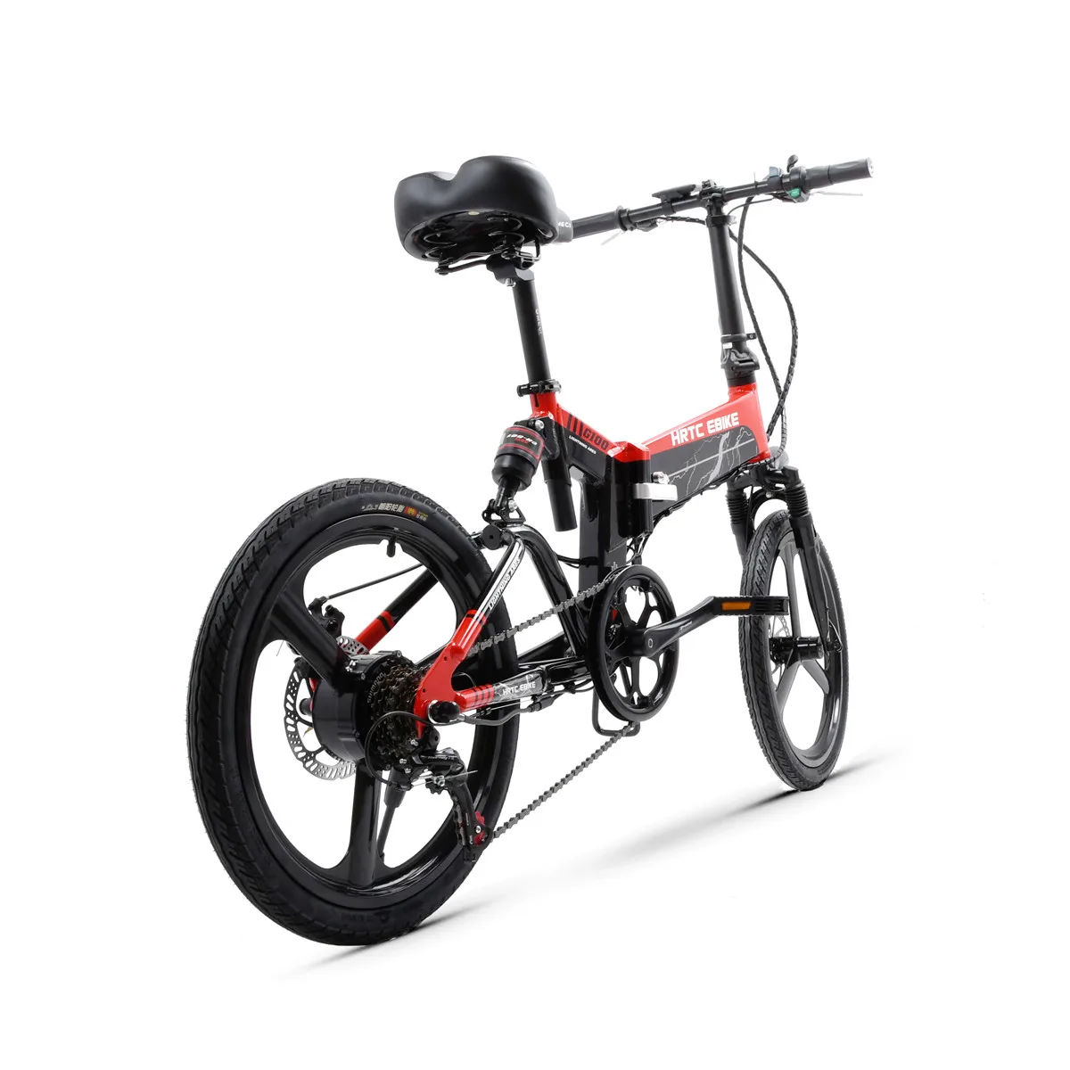 Clearance 20inch electric bicycle 48V400W high speed motor Front and rear double suspension fold electric ebike 1