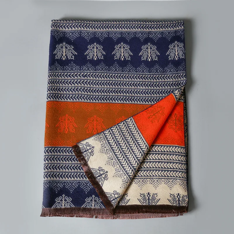 Oversize Winter New Women Thick Warm Shawl Scarf Double Side Fashion Travel Blanket Scarves Casual Cashmere Bufandas Hombre