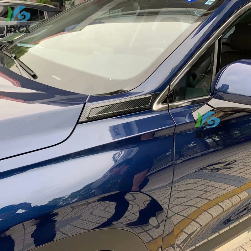Автомобильные аксессуары для hyundai Santafe боковой знак Санта Фе Авто Стайлинг наклейка хром углеродное волокно боковой знак крыло Emble
