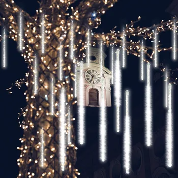 

Meteor Tube Shower Rain String 30cm 50cm LED Christmas Light Wedding Party Garden Xmas String Light Outdoor NewYear DecorLight