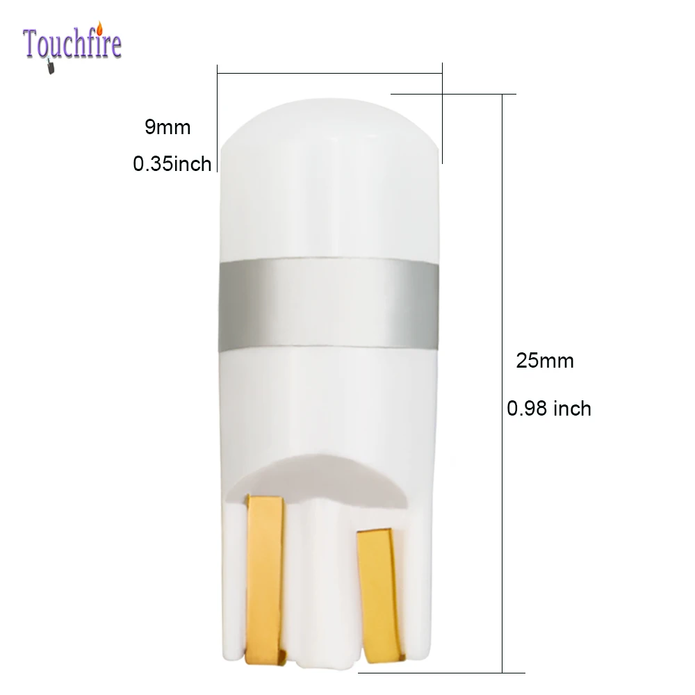 100 шт. T10 W5W 194 168 CANBUS 3030SMD светодиодный автомобильный Лампочка Авто Лампа номерной знак боковая парковка Интерьер Свет Белый 12-24 В