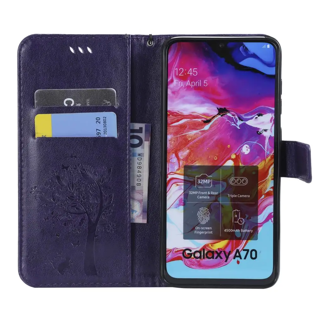 Флип-кейс для samsung SM-A705MN/DS Galaxy A70 кожаный чехол 6," samsung A70 SM-A705GM/DS телефон сумка samsung A70 чехол сумка