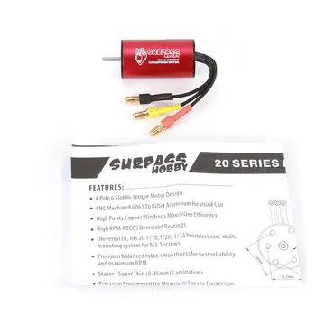 

SURPASSHOBBY KK 2040 3200KV Brushless Motor 2S for 1:16 1:18 RC Drift Racing Car Waterproof Sensorless Truck Part