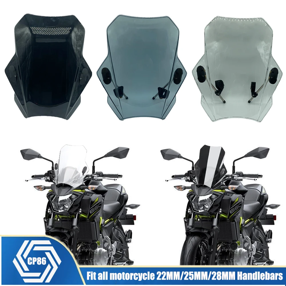 Parabrezza Moto Universale Per Bmw R1200Gs F850Gs G310R R1150R R1150R F800S Per Mt09 Mt07 Cb500X Nc700X Nc750X Parabrezza