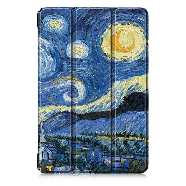 Умный Магнитный чехол из искусственной кожи для Samsung Galaxy Tab S6 10,5 SM-T860 SM-T865 10," планшет Funda Capa Чехол+ пленка для экрана+ ручка - Цвет: Starry Night