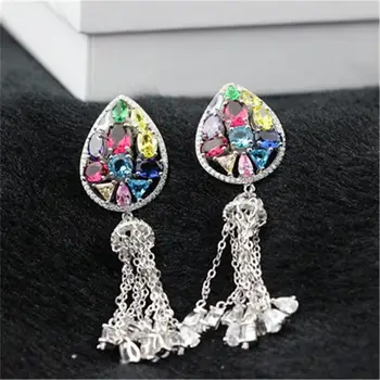 

XB363 Luxury Designer Fashion 925 Sterling Silver shinning European style Jewelry leaves shaped wedding party bz